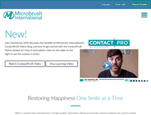 Tablet Screenshot of microbrush.com